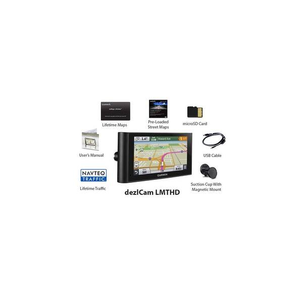 Shop Garmin 010 01457 00 Dezlcam Lmthd 6 Inch Gps Truck Navigator With Built In Dash Cam Overstock 22975492