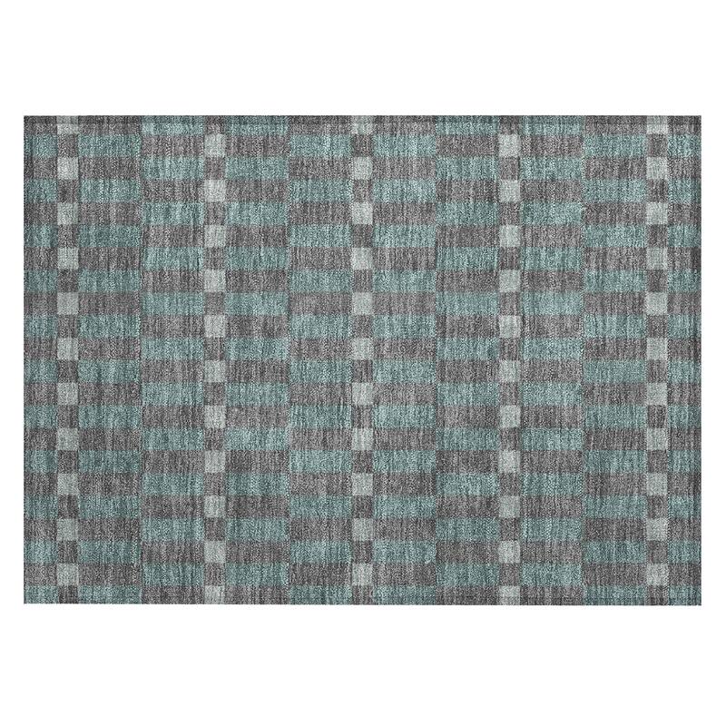 Machine Washable Indoor/ Outdoor Modern Augusta Chantille Rug