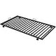 preview thumbnail 11 of 43, Stylish Twin over Twin Bunk Bed with Trundle and Two ladders, Black