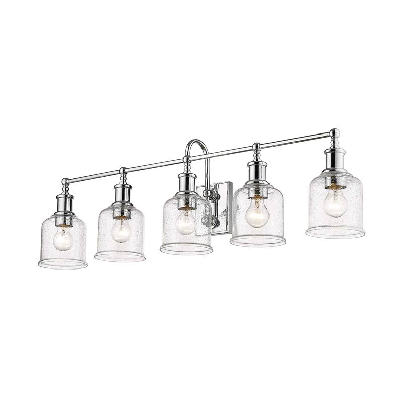 Bellevue Georgia 5 Light 41" Wide Bathroom Vanity Light - Chrome