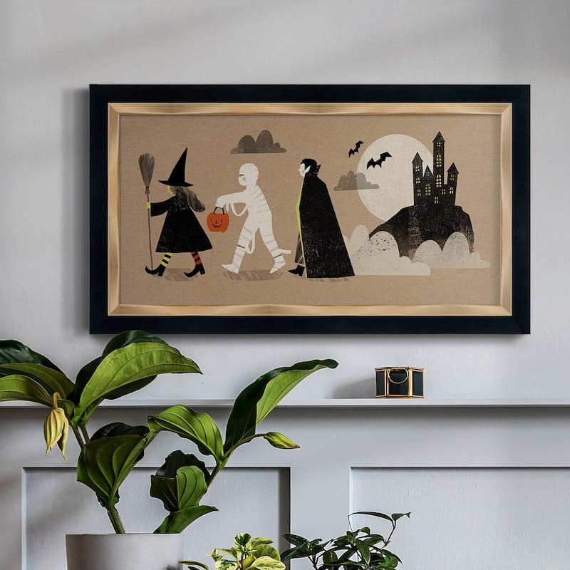 Graphic Halloween Collection D Premium Framed Canvas- Ready to Hang