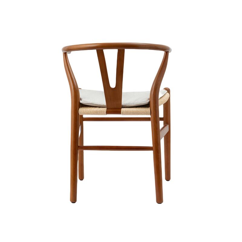 Soild Wood Weave Dining Chair Set of 2