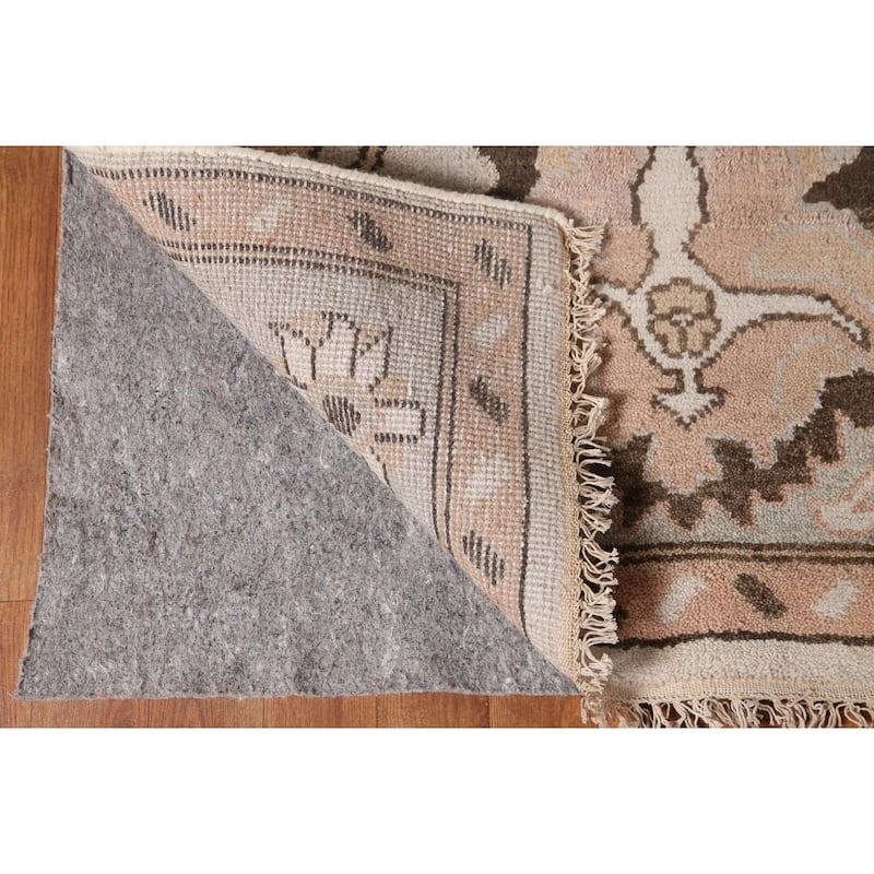 All-Over Oushak Living Room Area Rug Handmade Wool Carpet - 9'0"x 11'9"