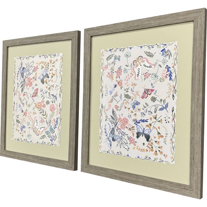 Paragon Garden Friends Framed Art - Set of 2