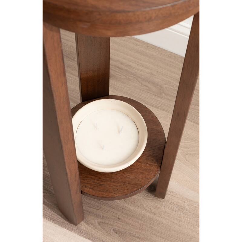 Kate and Laurel Foxford Round Wood Side Table
