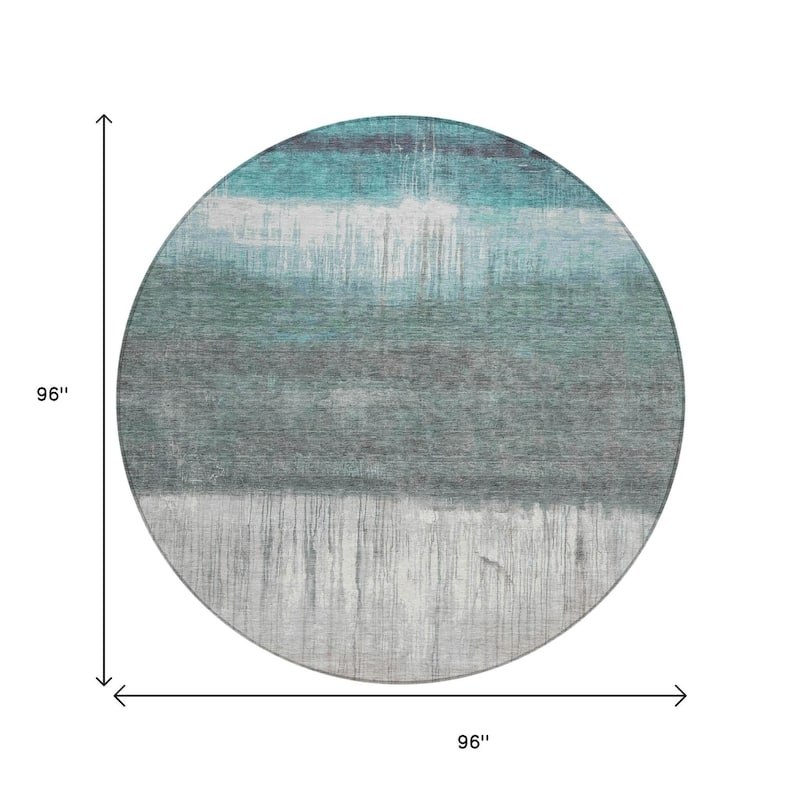 HomeRoots Abstract Transitional Rectangle Outdoor Rug
