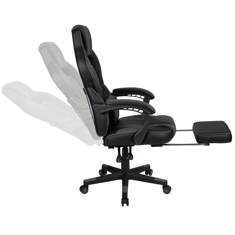 Gaming Bundle-Cup/Headphone Desk & Reclining Footrest Chair