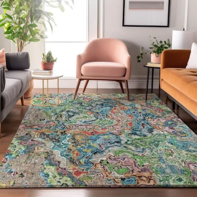 Premium Washable Super Soft Abstract Kazi Mayfield Rug