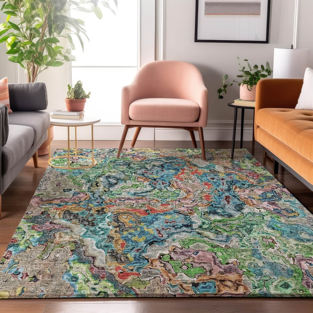 Premium Washable Super Soft Abstract Kazi Mayfield Rug