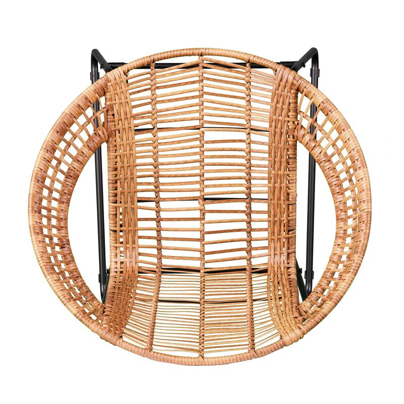 SEI Furniture Arti Contemporary All-Weather Natural Rattan 3-Piece Patio Bistro Set