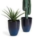 preview thumbnail 4 of 18, Glitzhome 16.75"H Set of 2 Oversized Eco-Friendly PE/Resin Faux Ceramic Tall Plastic Planter Porch Pot