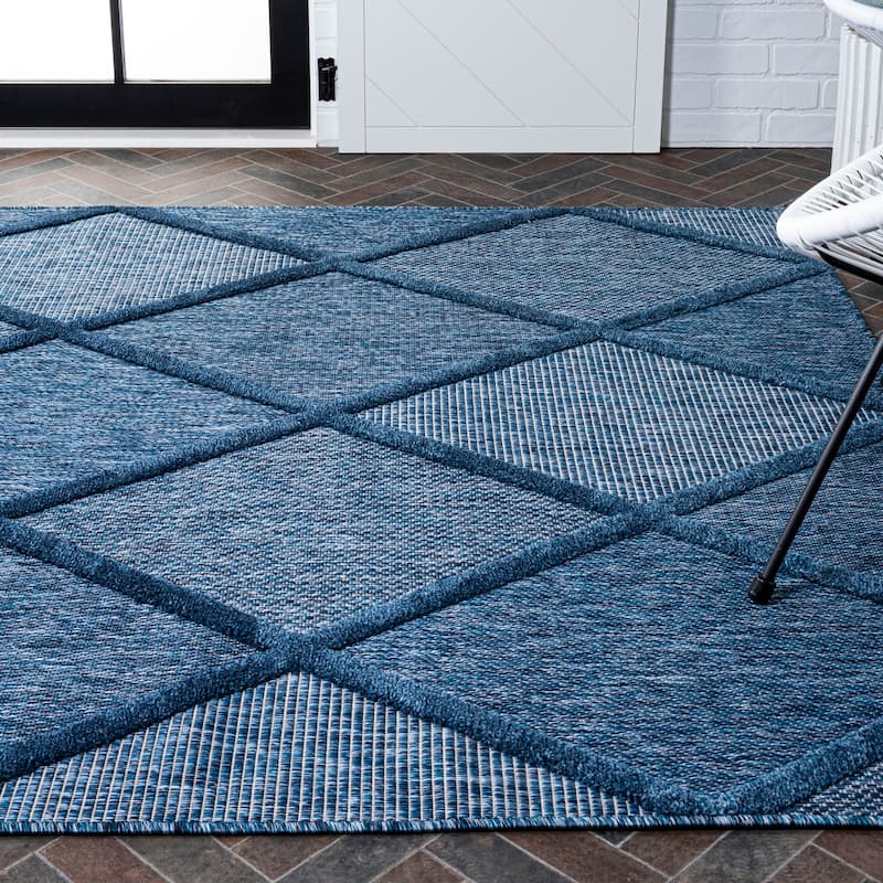 JONATHAN Y Talaia Diamond Trellis Indoor/Outdoor Area Rug