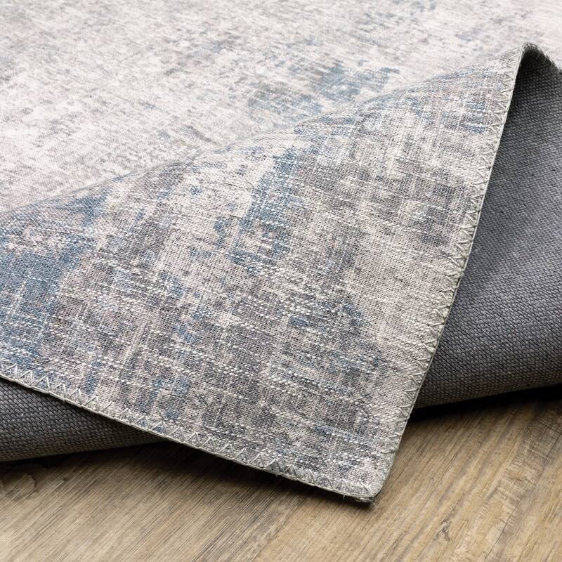 Vista Home Montreux Contemporary Abstract Gray Area Rug