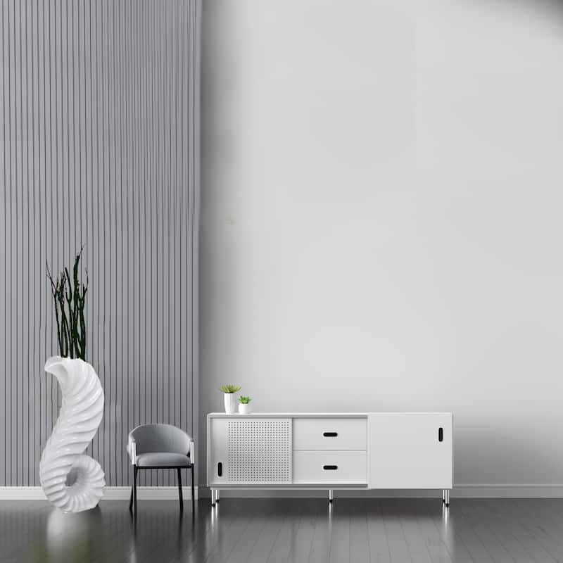 Tall Floor Vase for Home Decor, White Horn Floor Vase, 32-Inch-High Unique Decorative Vase Flower Holder, Interior Decoration