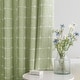 preview thumbnail 35 of 38, No Hook Geometric Tassels Shower Curtain with Snap-in Liner