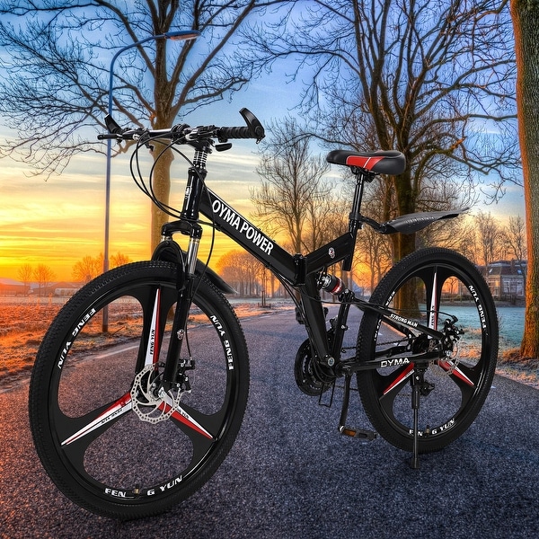 26in folding mountain bike shimano 21 speed clearance bicycle full suspension mtb bikes