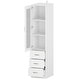 preview thumbnail 16 of 17, 70.9"H Combo Chest Dresser Storage Cabinet with Glass Door White