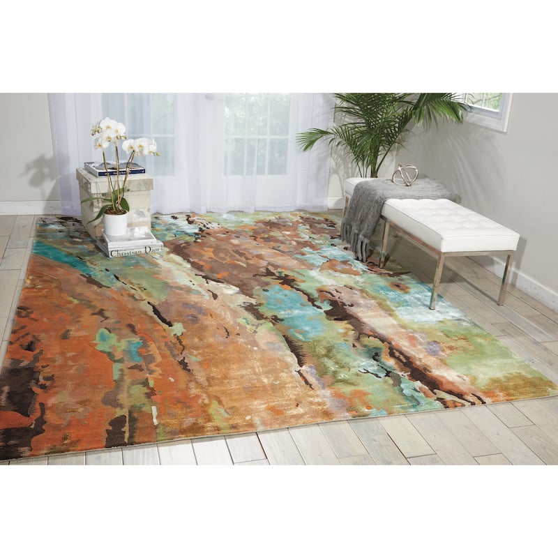 Nourison Prismatic Modern Abstract Area Rug