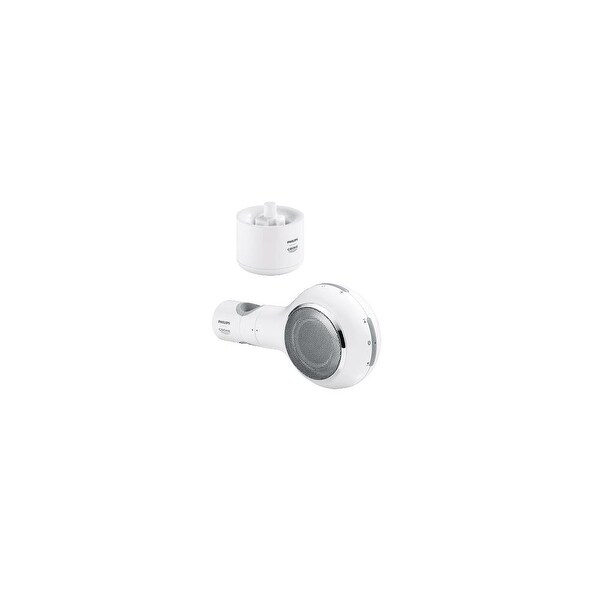 white shower speaker