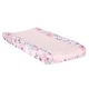 preview thumbnail 1 of 2, Bedtime Originals Blossom Watercolor Floral Changing Pad Cover - Pink/Gray