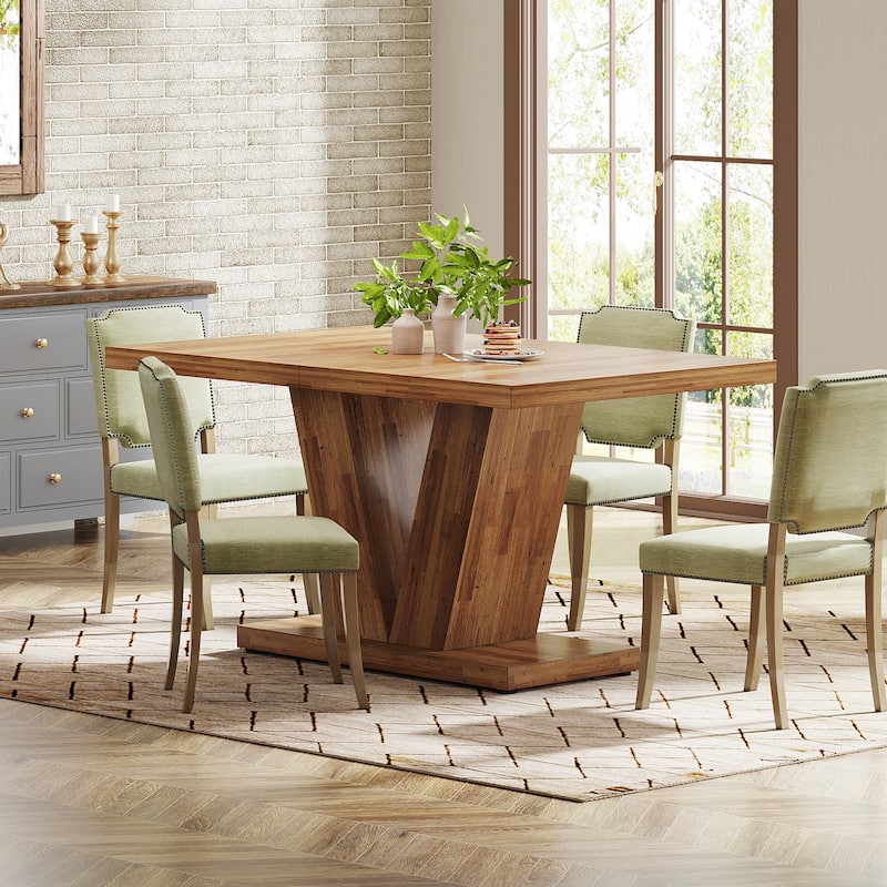 47 Inches Small Farmhouse Dining Table for 4 - N/A