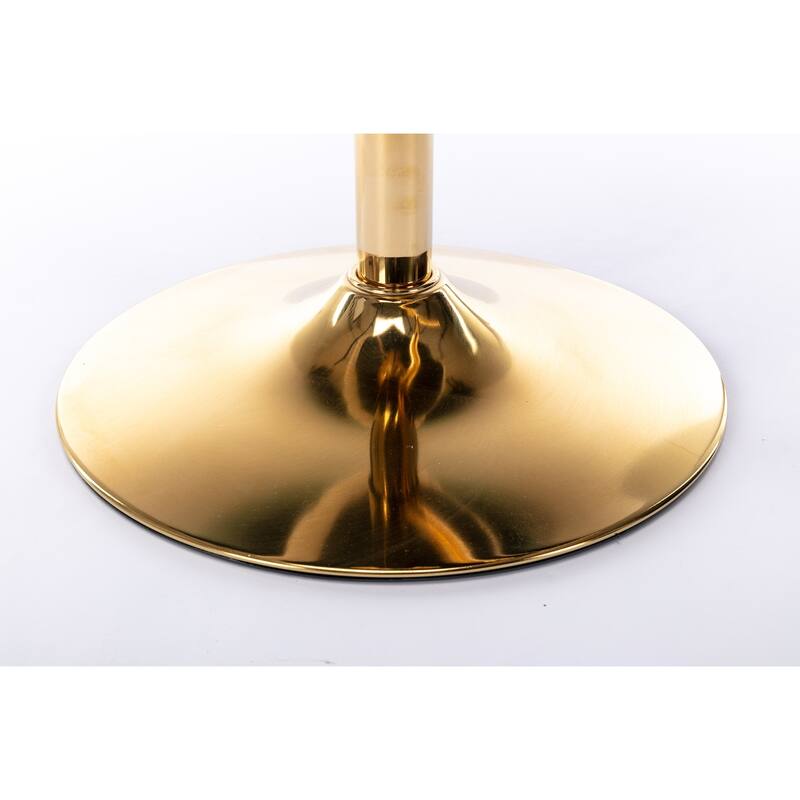 GDF Studio - Riveton Modern PU Upholstered Swivel Bar Stools with Adjustable Height and Tufted Back, Chrome Base (Set of 2)