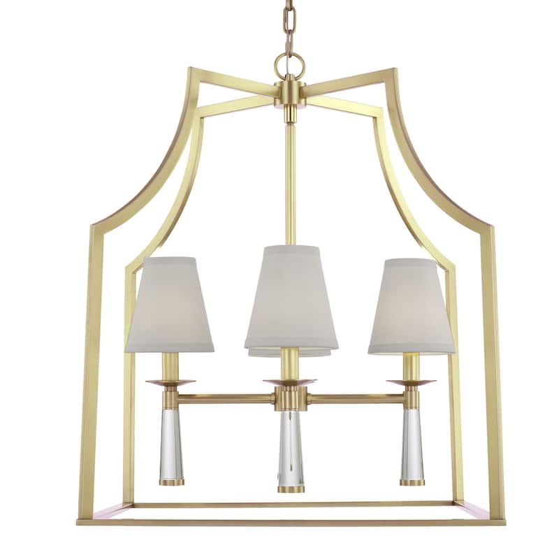 Crystorama Lighting Group Baxter 4 Light 22" Wide Chandelier - Aged Brass
