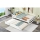 preview thumbnail 4 of 10, Exquisite and Simple Design Wood Platform Bed with Headboard and Footboard, Safety Guaranteed, White