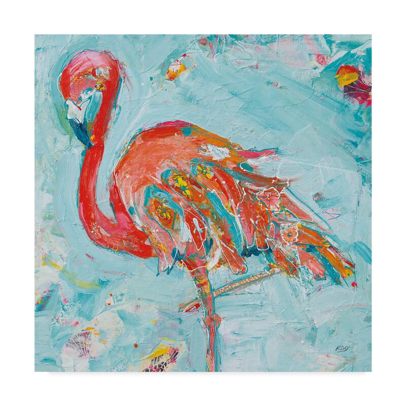 Kellie Day 'Flamingo Bright' Canvas Art