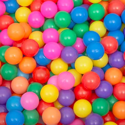 Ball Pit Balls 500 Count for Kids, Colorful Phthalate Free BPA Free Baby Toddler Play Balls for Kids Toddlers - Rainbow
