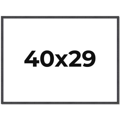 40x29 Frame Brown Picture Frame - Complete Modern Photo Frame Includes
