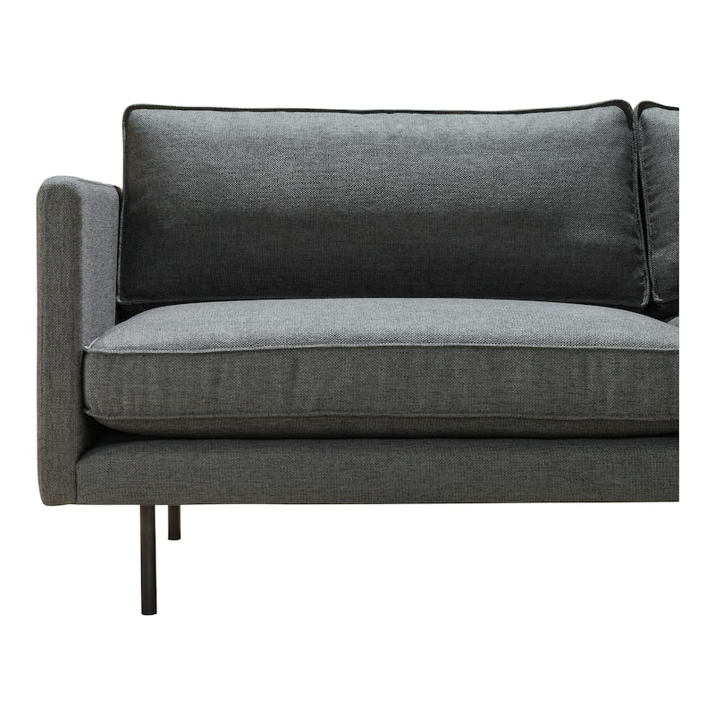 Aurelle Home Majestic Scandinavian Modern Velvet Sofa