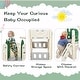 preview thumbnail 8 of 36, Kids Castle Slide Playset: Freestanding Structure with Slide, Tunnel, Ring Toss, Basketball Hoop, and Toy Storage