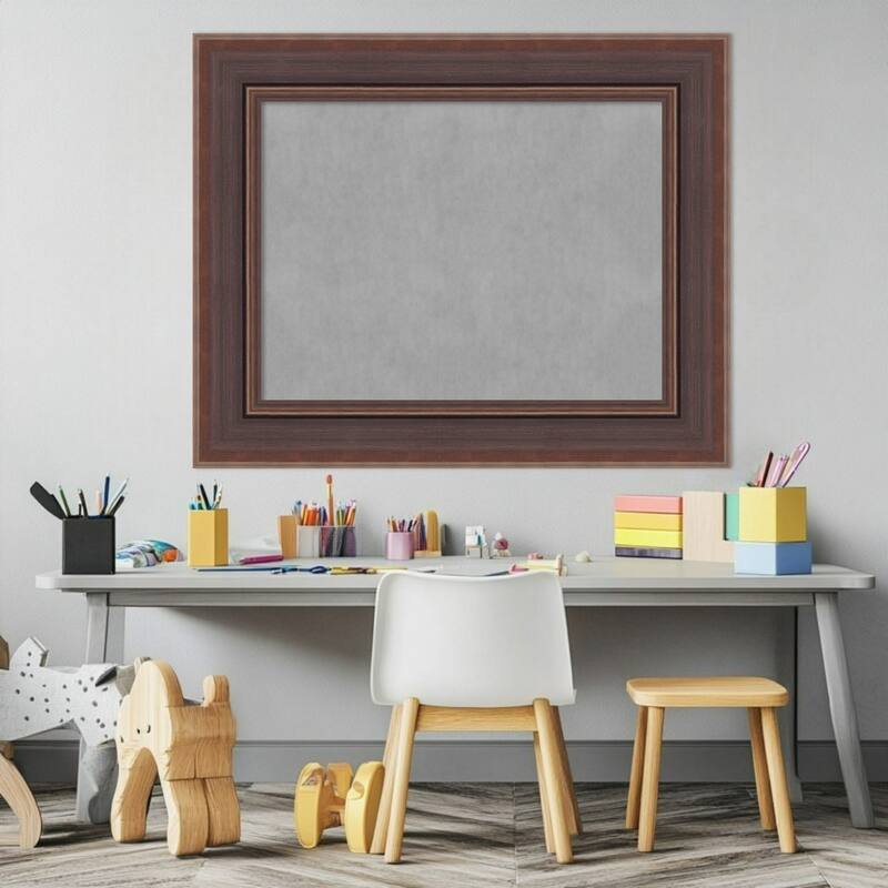 Amanti Art Moab Brown Bronze Framed Magnetic Board