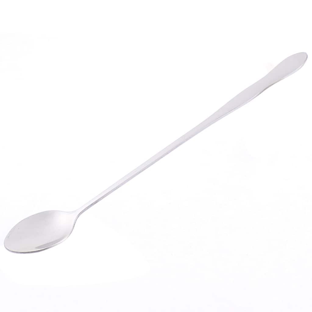 Stainless Steel Tea Coffee Ice Cream Long Handle Spoon 20cm Length - Silver Tone