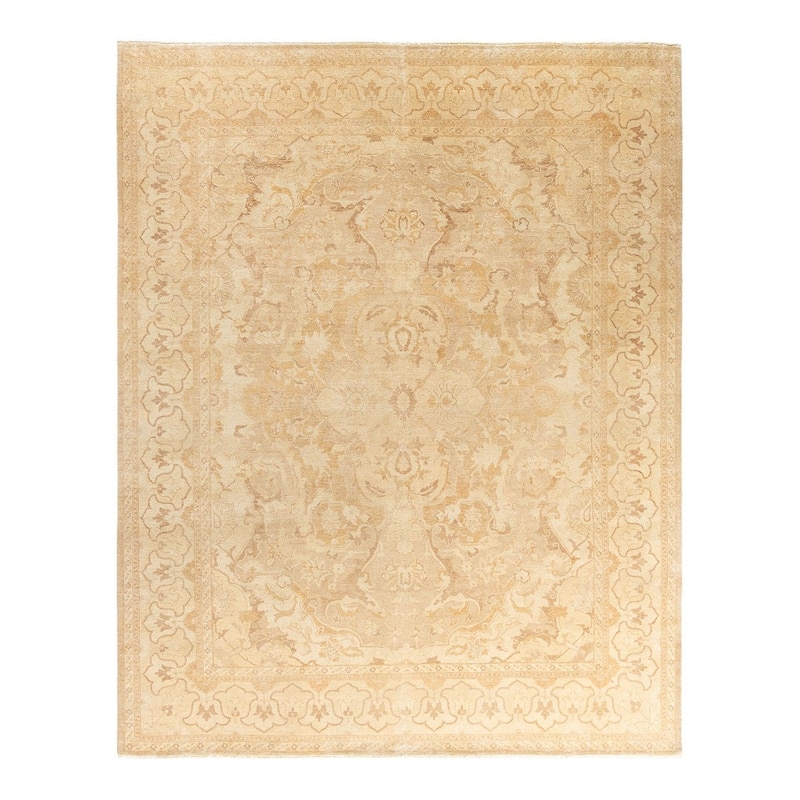 Overdyed, One-of-a-Kind Hand-Knotted Area Rug - Ivory - 7' 10" x 10' 0"