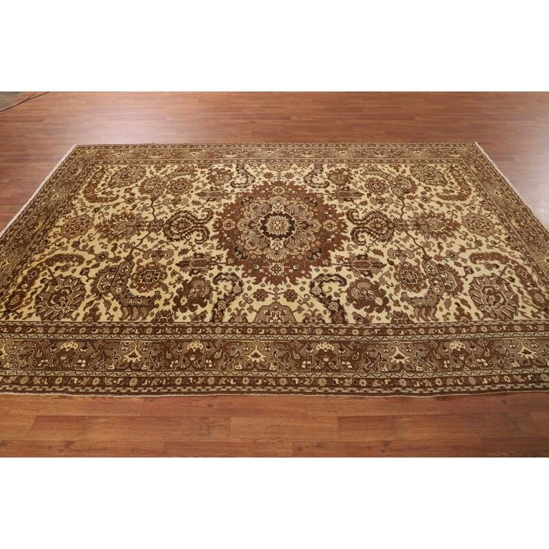 Anatolian Turkish Vintage Area Rug Handmade Wool Carpet - 6'4" X 9'5"