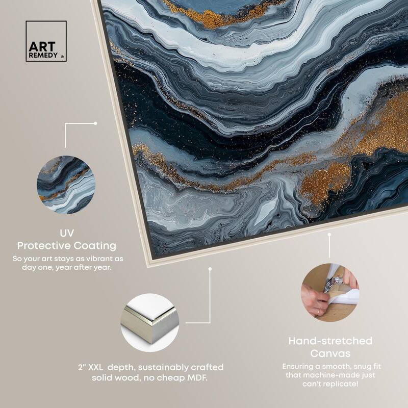 Acrylic Flow II Canvas by Art Remedy