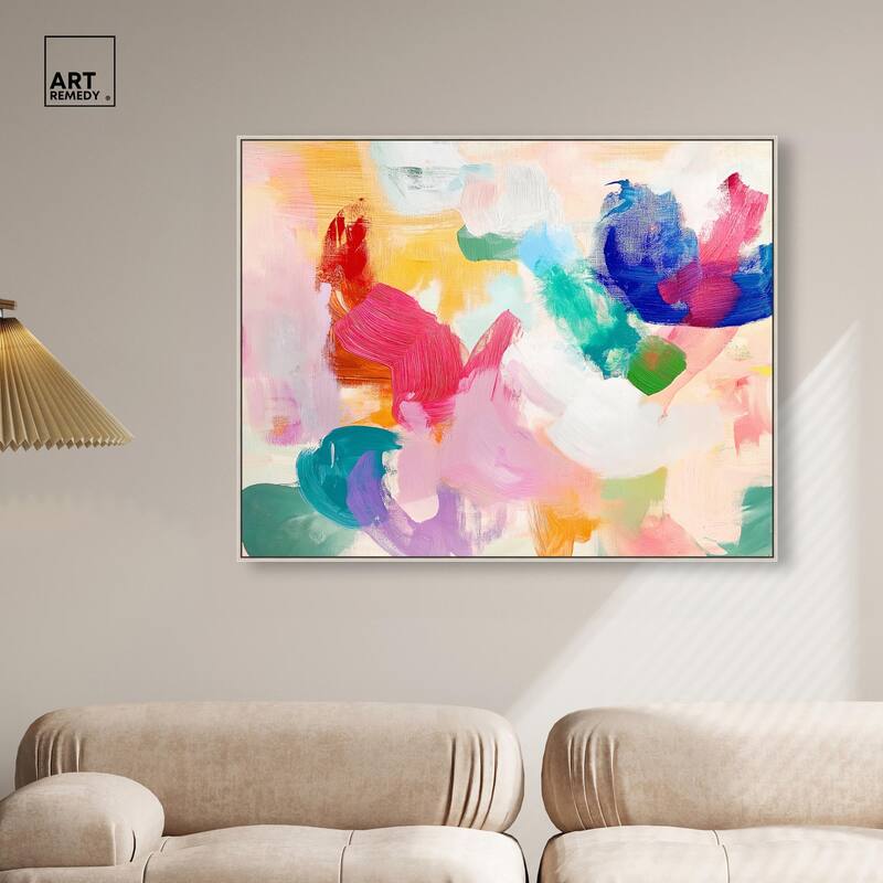 Pastel Riot I Colorful Canvas by Art Remedy