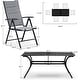 preview thumbnail 19 of 20, PURPLE LEAF Outdoor Patio Dining Set Folding Chairs And Table