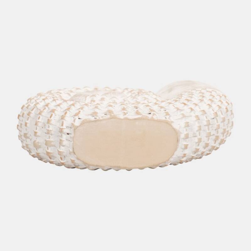 Ceramic Coastal Shell Tabletop Decoration - 7" - White