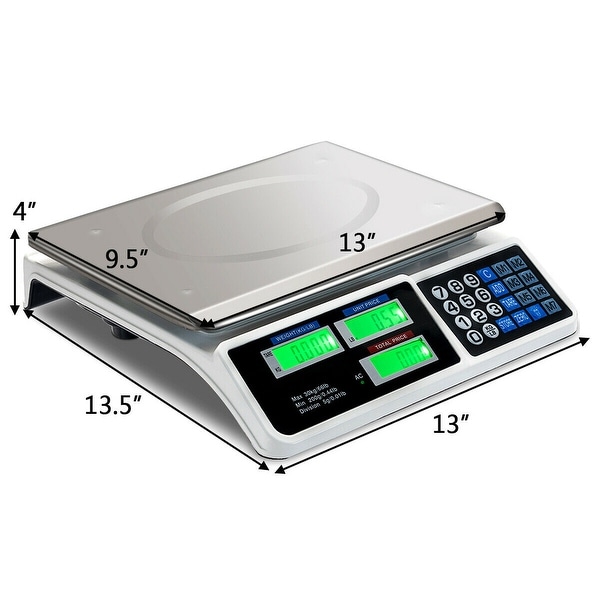 Weighing scale store for food