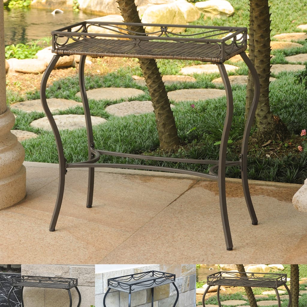 Valencia Resin Wicker Plant Stand