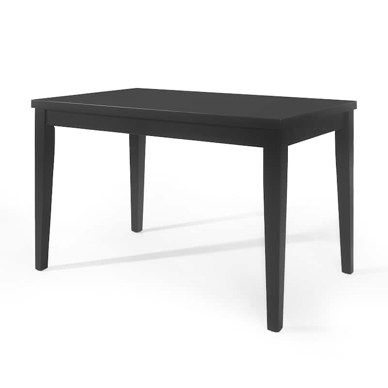 Wood Counter Height Dining Table, Antique Black, 35"D x 59.1"W x 36.5"H - Matte Black