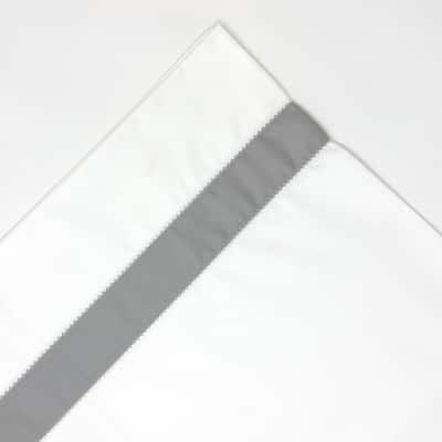 Pointehaven 525 Thread Count 100% Long Staple Cotton Bordered Hem Sateen Pillow Cases Pair