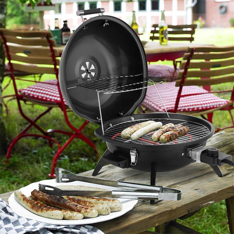 1600W Portable Double Layer Electric BBQ Grill
