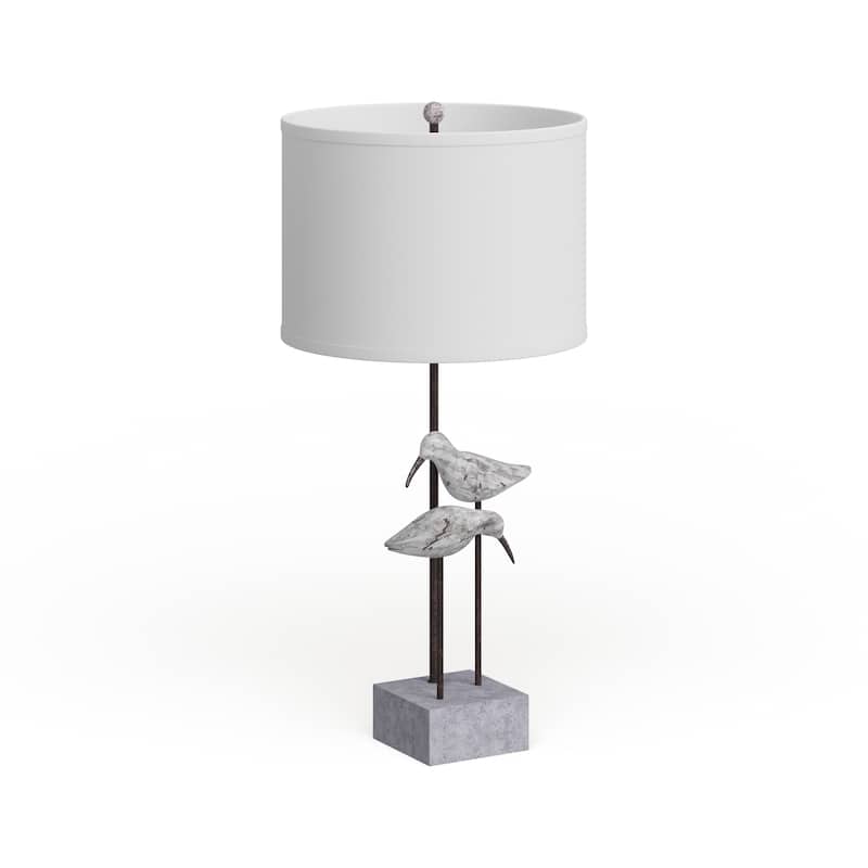 Livabliss Mannheim Contemporary Table Lamp - White