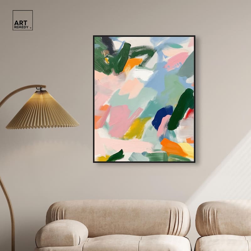 Abstract Brush Rhythm Canvas by Art Remedy