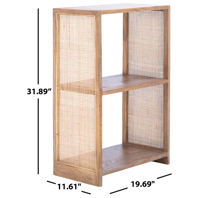 SAFAVIEH Beadie 2-Shelf Etagere Bookcase - 11.6" W x 19.7" L x 31.9" H - 20Wx12Dx32H