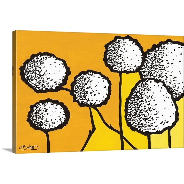"Flowers in Unity - Yellow" Canvas Wall Art